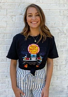 Rally Kansas Black BTTF On Time Short Sleeve T Shirt