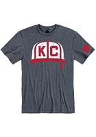 Rally Kansas City Monarchs Navy Blue Cap Short Sleeve Fashion T Shirt