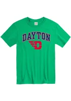 Dayton Flyers Green Arch Mascot Short Sleeve T Shirt