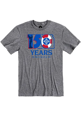Rally Wichita Graphite 150 Years Short Sleeve Fashion T Shirt
