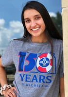 Rally Wichita Graphite 150 Years Short Sleeve Fashion T Shirt