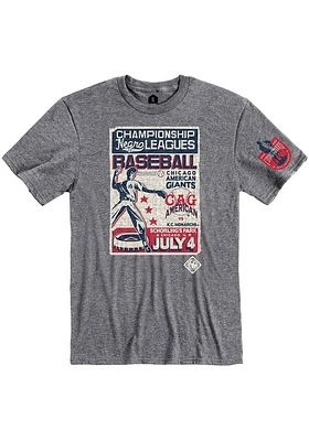Rally Chicago American Giants Graphite Poster Inspired Short Sleeve Fashion T Shirt