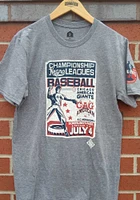 Rally Chicago American Giants Graphite Poster Inspired Short Sleeve Fashion T Shirt