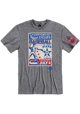 Rally St Louis Stars Graphite Poster Inspired Short Sleeve Fashion T Shirt