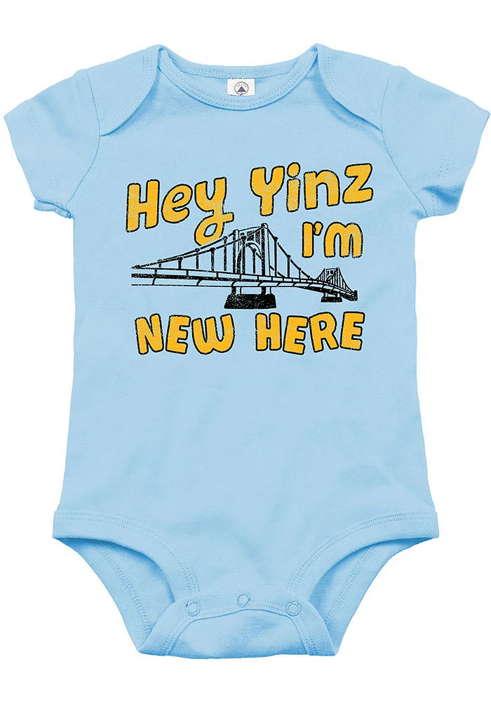 Pittsburgh Baby Yinz Im New Here Short Sleeve One Piece