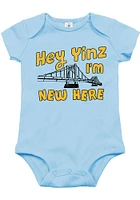 Pittsburgh Baby Yinz Im New Here Short Sleeve One Piece