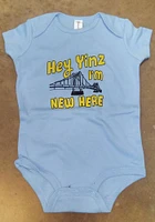 Pittsburgh Baby Yinz Im New Here Short Sleeve One Piece