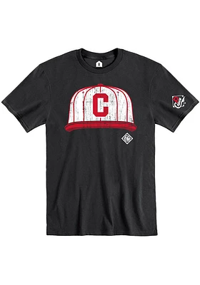 Rally Pittsburgh Crawfords Black Cap Short Sleeve Fashion T Shirt