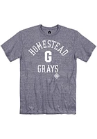 Rally Homestead Grays Blue Arch Graphic Short Sleeve Fashion T Shirt