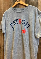 Rally Detroit Stars Graphite Arch Graphic Short Sleeve Fashion T Shirt