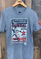 Rally Detroit Stars Graphite Poster Inspired Short Sleeve Fashion T Shirt