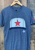 Rally Detroit Stars Navy Blue Cap Short Sleeve Fashion T Shirt
