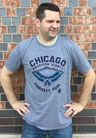 Rally Chicago American Giants Graphite Comiskey Park Short Sleeve Fashion T Shirt