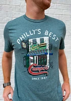 Rally Philadelphia Green Store Front Short Sleeve Fashion T Shirt