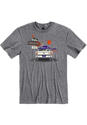 Rally Manhattan Graphite Vista Hamburgers Short Sleeve Fashion T Shirt