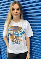Rally Lawrence White Atrium Building Short Sleeve T Shirt