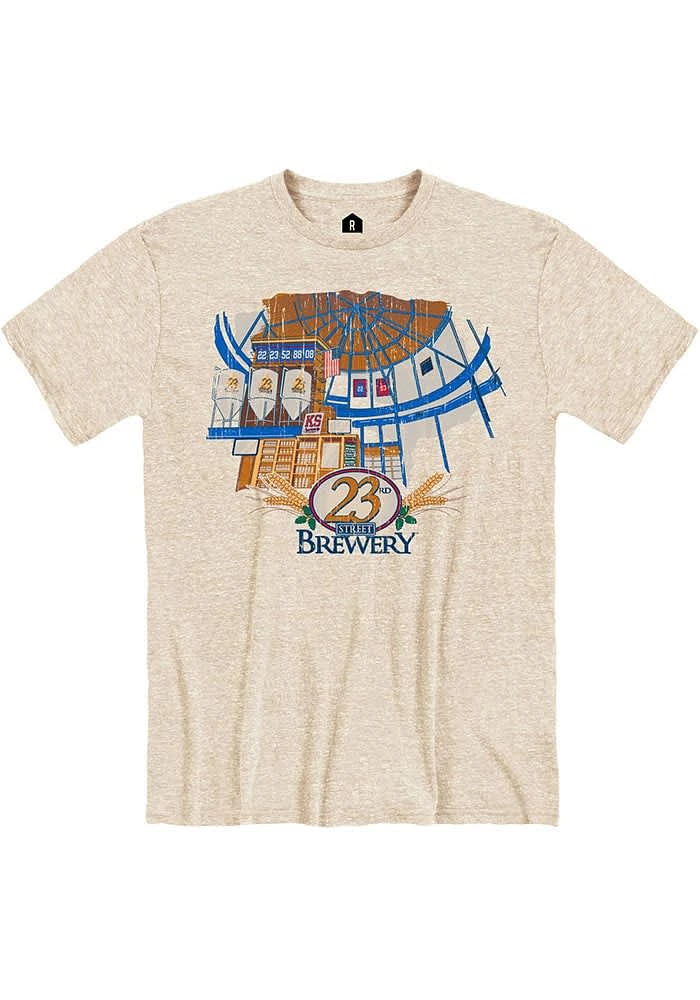 Rally Lawrence Oatmeal Atrium Building Short Sleeve Fashion T Shirt