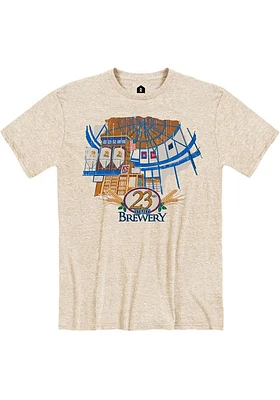 Rally Lawrence Oatmeal Atrium Building Short Sleeve Fashion T Shirt