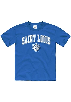 Saint Louis Billikens Youth Blue Arch Mascot Short Sleeve T-Shirt