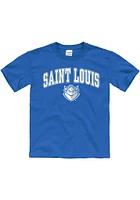 Saint Louis Billikens Youth Blue Arch Mascot Short Sleeve T-Shirt