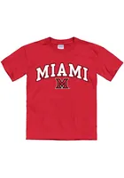 Miami RedHawks Youth Arch Mascot Short Sleeve T-Shirt