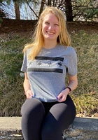 Chicago Graphite City Flag Short Sleeve Fashion T Shirt