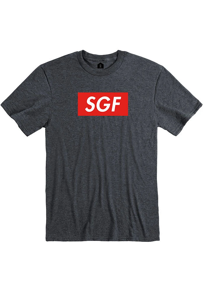 Rally Springfield Grey Boxy Short Sleeve Fashion T Shirt