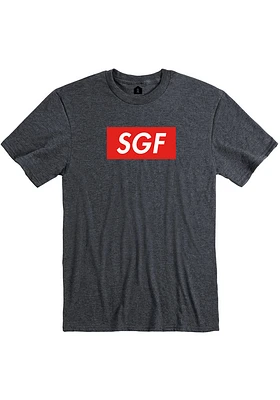 Rally Springfield Grey Boxy Short Sleeve Fashion T Shirt