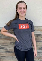 Rally Springfield Grey Boxy Short Sleeve Fashion T Shirt