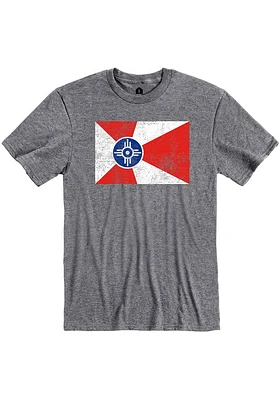 Rally Wichita Graphite Flag Short Sleeve Fashion T Shirt