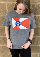 Rally Wichita Graphite Flag Short Sleeve Fashion T Shirt