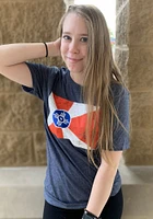 Rally Wichita Navy Blue Flag Short Sleeve Fashion T Shirt