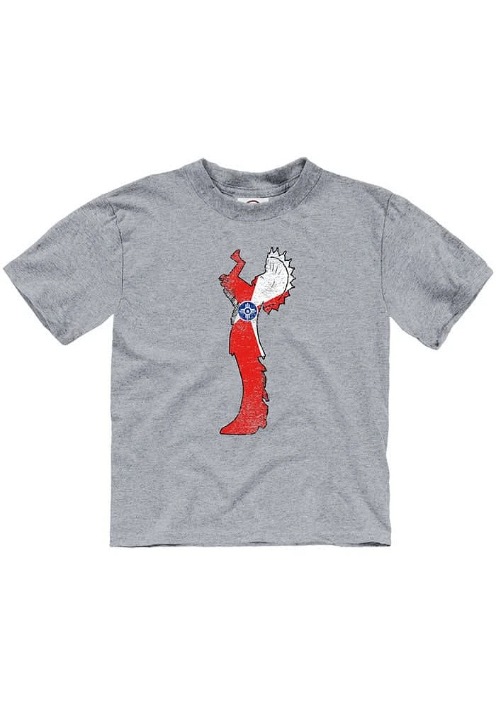 Wichita Toddler Grey Flag Keeper Short Sleeve T-Shirt