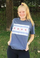 Chicago Blue Flag Short Sleeve T Shirt