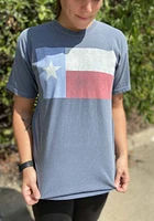 Texas Womens Blue State Flag Short Sleeve T-Shirt