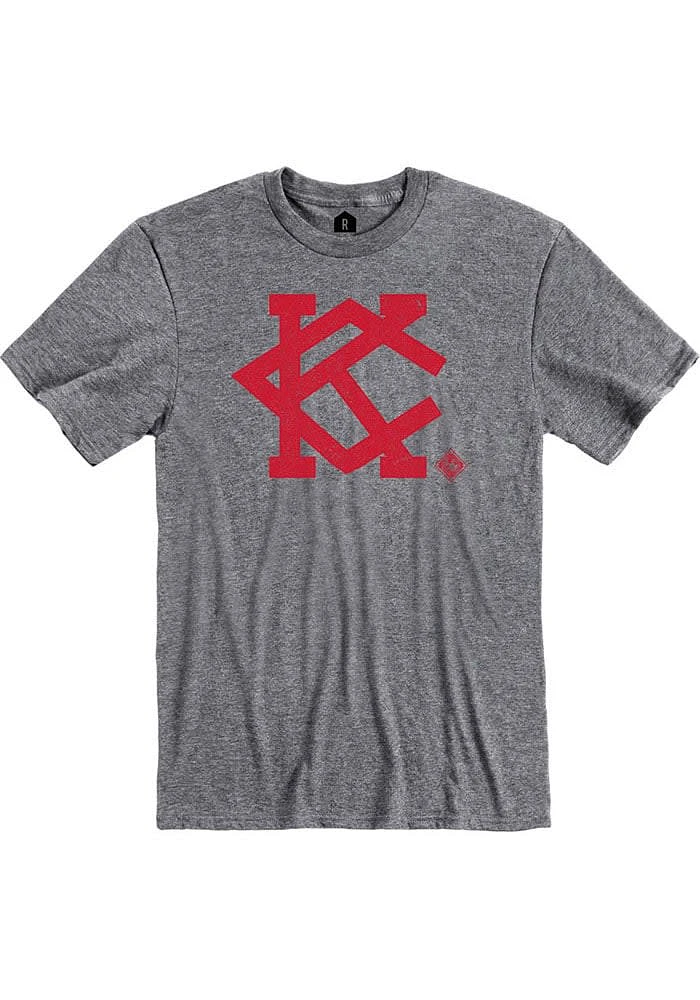 Rally Kansas City Monarchs Graphite KC All Nations Short Sleeve Fashion T Shirt