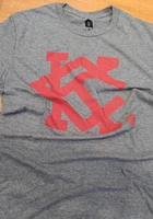 Rally Kansas City Monarchs Graphite KC All Nations Short Sleeve Fashion T Shirt