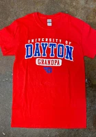 Dayton Flyers Red Grandpa Short Sleeve T Shirt