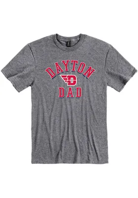 Dayton Flyers Graphite Shadow Arc Dad Short Sleeve T Shirt