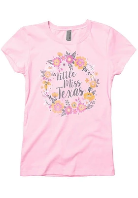 Texas Girls Pink Little Miss Short Sleeve Tee