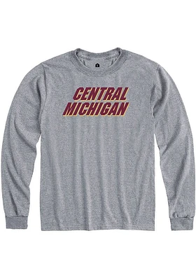 Rally Central Michigan Chippewas Grey Loud Long Sleeve T Shirt