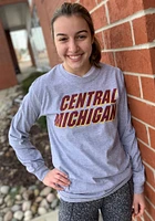 Rally Central Michigan Chippewas Grey Loud Long Sleeve T Shirt