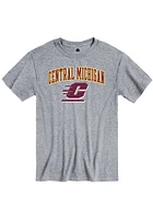 Rally Central Michigan Chippewas Grey Arch Mascot Short Sleeve T Shirt