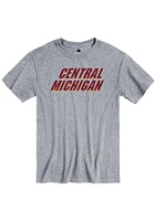 Rally Central Michigan Chippewas Grey Loud Short Sleeve T Shirt