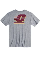Rally Central Michigan Chippewas Grey Loud Short Sleeve T Shirt