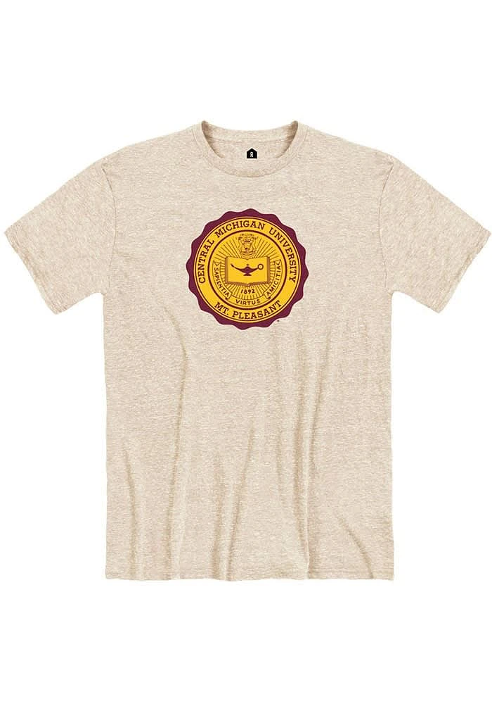 Rally Central Michigan Chippewas White Seal Short Sleeve T Shirt