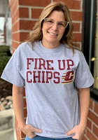 Rally Central Michigan Chippewas Grey Slogan Short Sleeve T Shirt