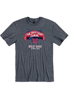 Rally Chicago Navy Blue Billy Goat Curse Short Sleeve Fashion T Shirt
