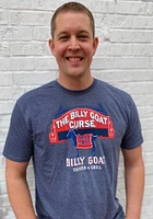 Rally Chicago Navy Blue Billy Goat Curse Short Sleeve Fashion T Shirt