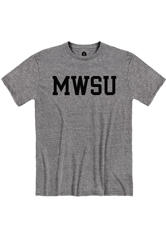Rally Missouri Western Griffons Grey Snow Heather Block Name Short Sleeve T Shirt